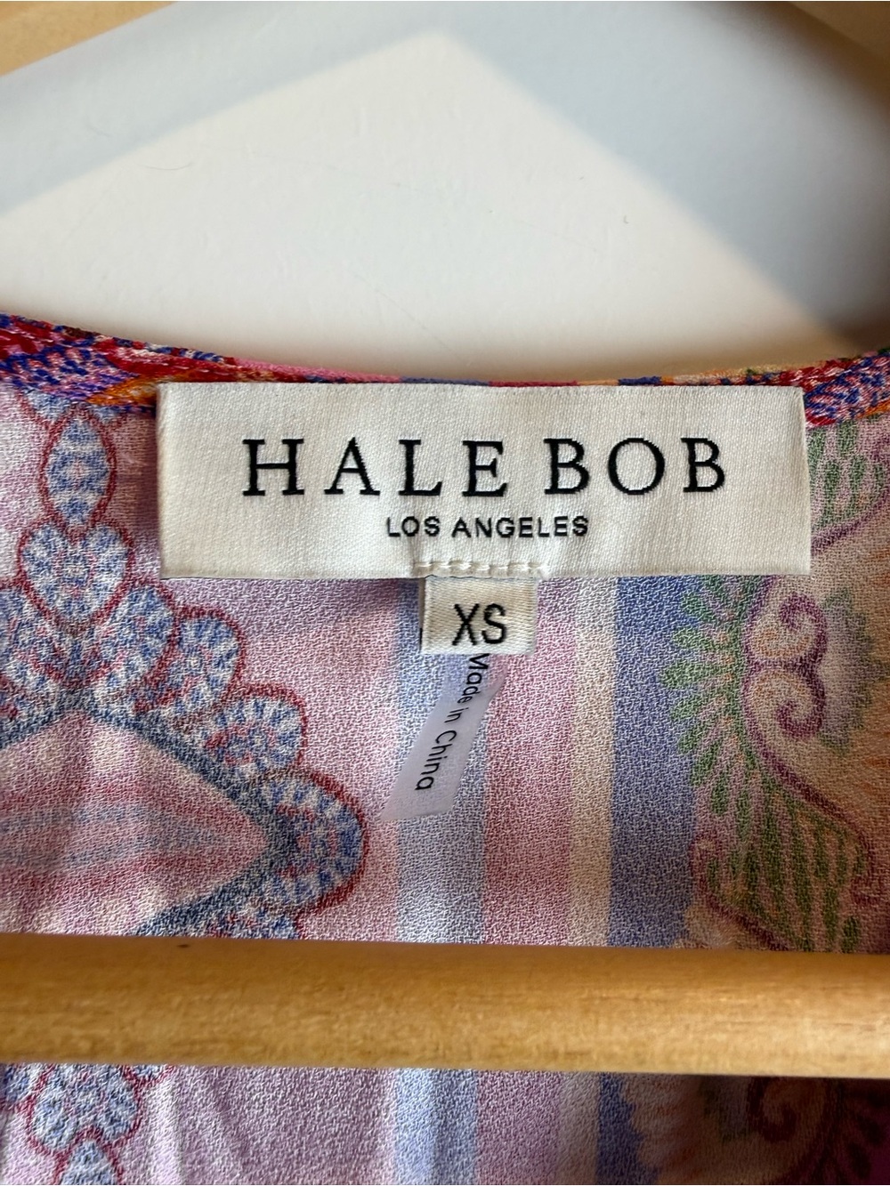Hale Bob Katelyn Linen Maxi Dress Pink Paisley Boho Flutter Sleeve PocketsSizeXS - Picture 5 of 14